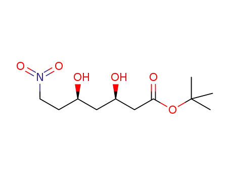 cis-t-butyl-7-nitro-3,5-dihydroxy-heptanoate