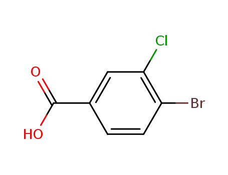 Molecular Structure of 25118-59-6 (4-BROMO-3-CHLOROBENZOIC ACID)