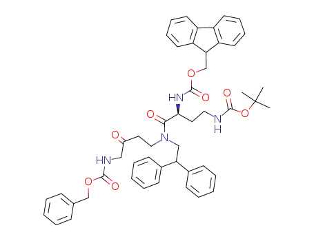 (S)-9-fluorenylmethyl 10-(2,2-diphenylethyl)-2,2-dimethyl-18-phenyl-4,9,13,16-tetraoxo-3,17-dioxa-5,10,15-triazaoctadecan-8-ylcarbamate