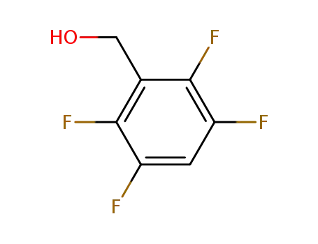 Molecular Structure of 4084-38-2 (2,3,5,6-Tetrafluorobenzyl Alcohol)