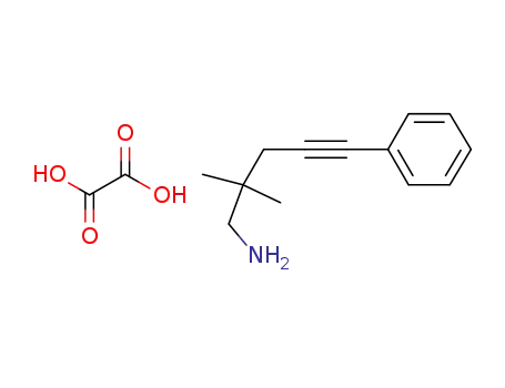 2,2-dimethyl-5-phenylpent-4-yn-1-amine oxalate