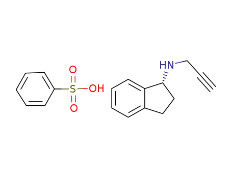 R-(+)-N-propargyl-1-aminoindan besylate