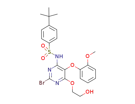 N-[2-bromo-6-(2-hydroxyethoxy)-5-(2-methoxyphenoxy)-pyrimidin-4-yl]-4-tert-butyl-benzenesulfonamide