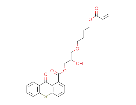 9-oxo-9H-thioxanthene-1-carboxylic acid-3-(4-acryloyloxy-butoxy)-2-hydroxy-propyl ester