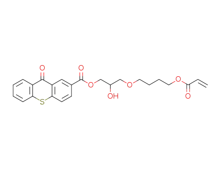 9-oxo-9H-thioxanthene-2-carboxylic acid-3-(4-acryloyloxy-butoxy)-2-hydroxy-propyl ester