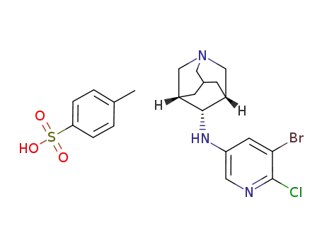 (4s)-N-(5-bromo-6-chloropyridin-3-yl)-1-azatricyclo[3.3.1.13,7]decan-4-amine 4-methylbenzenesulfonate