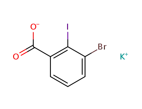 3-bromo-2-iodo benzoic acid potassium salt