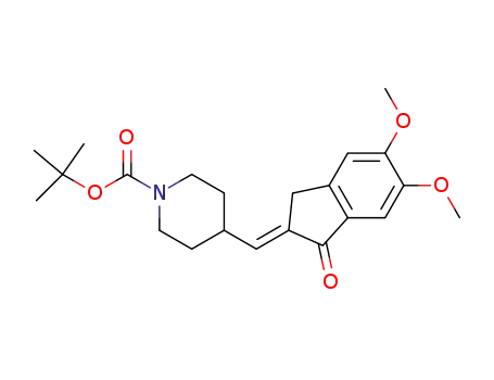 (E)-tert-butyl 4-((5,6-dimethoxy-1-oxo-1H-inden-2(3H)-ylidene)methyl)piperidine-1-carboxylate