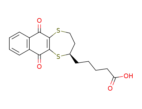 5-(2H-3,4-dihydro-6,11-dioxonaphtho[2,3-b][1,4]dithiepin-2-yl)pentanoic acid