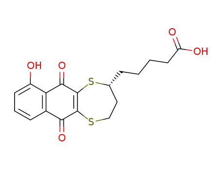5-(2H-3,4-dihydro-7-hydroxy-6,11-dioxonaphtho[2,3-b][1,4]dithiepin-4-yl)pentanoic acid