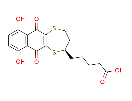 5-(2H-3,4-dihydro-7,10-dihydroxy-6,11-dioxonaphtho[2,3-b][1,4]dithiepin-2-yl)pentanoic acid