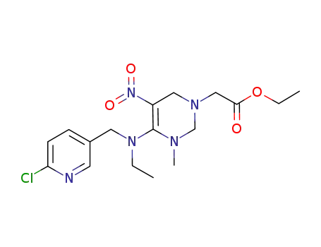 2-[(4Z)-4-[[(6-chloro-3-pyridinyl)methyl]ethylamino]-3-methyl-5-nitro-1,2,3,6-tetrahydropyrimidin-1-yl] acetic acid ethyl ester