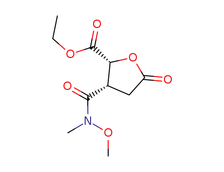 ethyl (2R,3S)-3-(methoxy(methyl)carbamoyl)-5-oxotetrahydrofuran-2-carboxylate