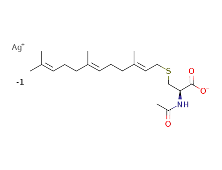 silver (R)-2-acetamido-3-((2E,6E)-3,7,11-trimethyldodeca-2,6,10-trienylthio)propanoate
