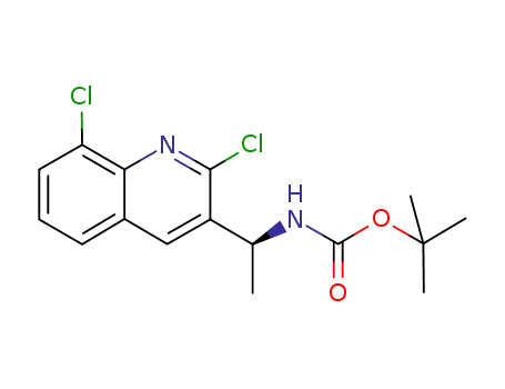 (S)-tert-butyl 1-(2,8-dichloroquinolin-3-yl)ethylcarbarnate