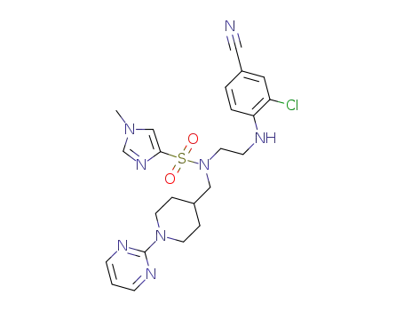 [N-{2-(2-chloro-4-cyanophenyl)-aminoethyl}-N-{N-(2-pyrimidinyl)-piperidin-4-ylmethyl}]-1-methyl-1H-imidazole-4-sulfonamide