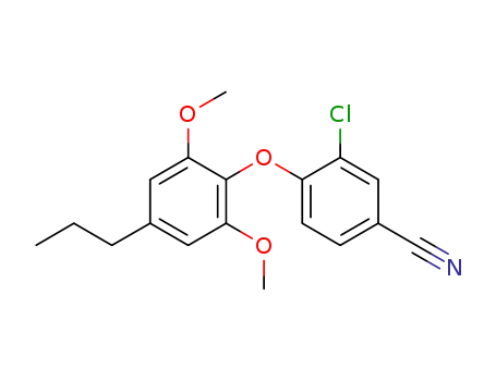 3-chloro-4-(2,6-dimethoxy-4-propylphenoxy)benzonitrile