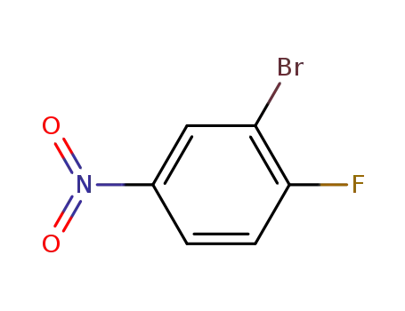 Molecular Structure of 701-45-1 (3-Bromo-4-fluoronitrobenzene)