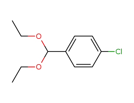 Molecular Structure of 2403-61-4 (4-CHLOROBENZALDEHYDE DIETHYL ACETAL)