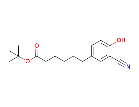 tert-butyl 6-(3-cyano-4-hydroxyphenyl)hexanoate
