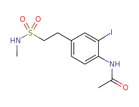 N-[2-iodo-4-(2-(methylsulfamoyl)ethyl)phenyl]acetamide
