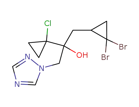 2-(1-chlorocyclopropyl)-1-(2,2-dibromocyclopropyl)-3-(1H-1,2,4-triazole-1-yl)propane-2-ol