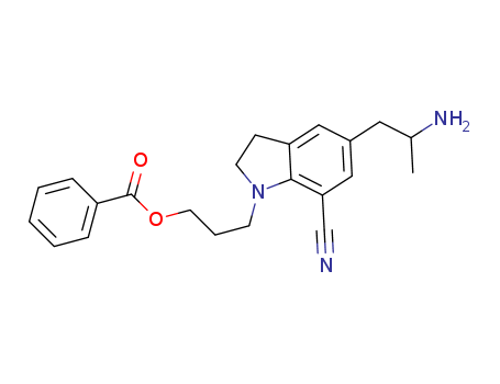 1-(3-benzoyloxypropyl)-7-cyano-5-(2-aminopropyl)-2,3-dihydroindole