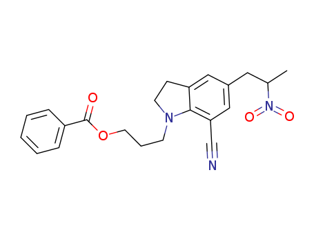 1-[3-(BENZOYLOXY)PROPYL]-2,3-DIHYDRO-5-(2-NITROPROPYL)-1H-INDOLE-7-CARBONITRILE