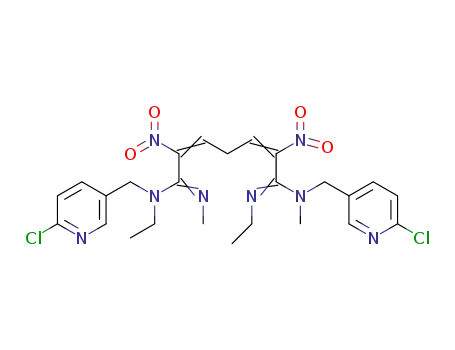 N1,N7-bis((6-chloropyridin-3-yl)methyl)-N1,N7-diethyl-N1',N7'-dimethyl-2,5-dinitrohepta-2,5-dienediamidine