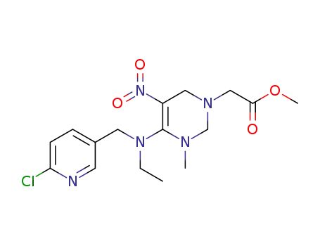 2-[(4Z)-4-[[(6-chloro-3-pyridinyl)methyl]ethylamino]-3-methyl-5-nitro-1,2,3,6-tetrahydropyrimidin-1-yl] acetic acid methyl ester