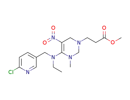 3-[(4Z)-4-[[(6-chloro-3-pyridinyl)methyl]ethylamino]-3-methyl-5-nitro-1,2,3,6-tetrahydropyrimidin-1-yl] propionic acid methyl ester