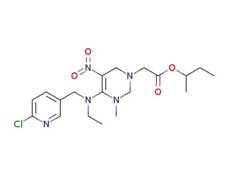 2-[(4Z)-4-[[(6-chloro-3-pyridinyl)methyl]ethylamino]-3-methyl-5-nitro-1,2,3,6-tetrahydropyrimidin-1-yl] acetic acid 1-methylpropyl ester