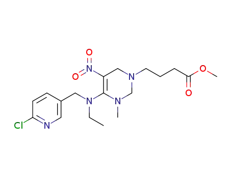 4-[(4Z)-4-[[(6-chloro-3-pyridinyl)methyl]ethylamino]-3-methyl-5-nitro-1,2,3,6-tetrahydropyrimidin-1-yl] butyric acid methyl ester