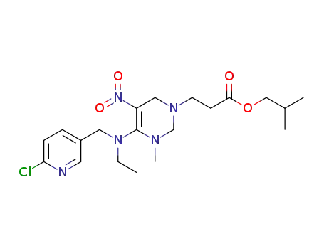 3-[(4Z)-4-[[(6-chloro-3-pyridinyl)methyl]ethylamino]-3-methyl-5-nitro-1,2,3,6-tetrahydropyrimidin-1-yl] propionic acid 2-methylpropyl ester