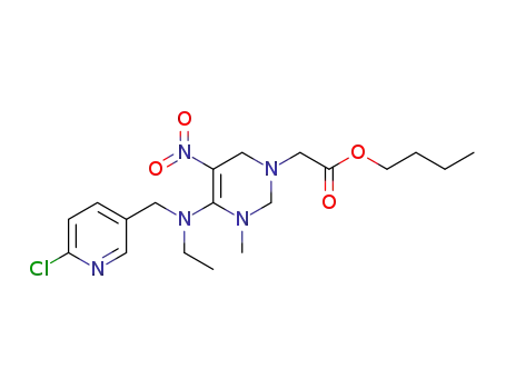 2-[(4Z)-4-[[(6-chloro-3-pyridinyl)methyl]ethylamino]-3-methyl-5-nitro-1,2,3,6-tetrahydropyrimidin-1-yl] acetic acid butyl ester