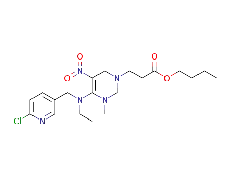 3-[(4Z)-4-[[(6-chloro-3-pyridinyl)methyl]ethylamino]-3-methyl-5-nitro-1,2,3,6-tetrahydropyrimidin-1-yl] propionic acid butyl ester