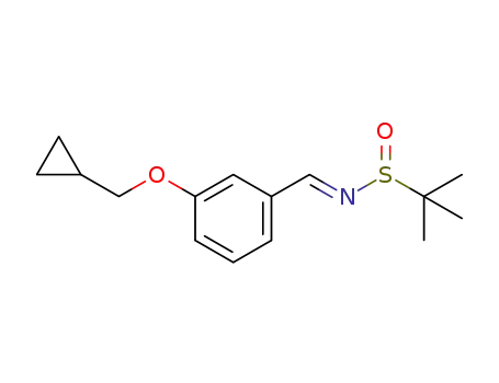 (S,E)-N-(3-(cyclopropylmethoxy)benzylidene)-2-methylpropane-2-sulfinamide