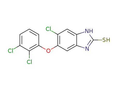 Molecular Structure of 68828-69-3 (5-chloro-6-(2,3-dichorophenoxy)-2-thio-1H-benzimidazole)