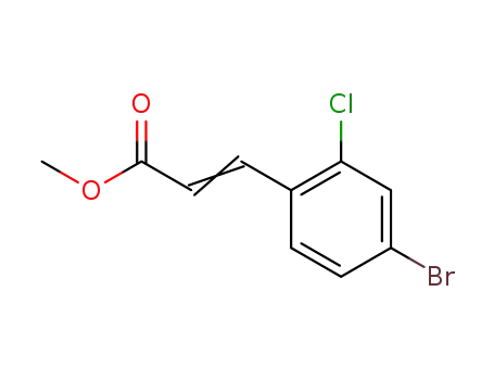 3-(4-bromo-2-chloro-phenyl)-acrylic acid methyl ester