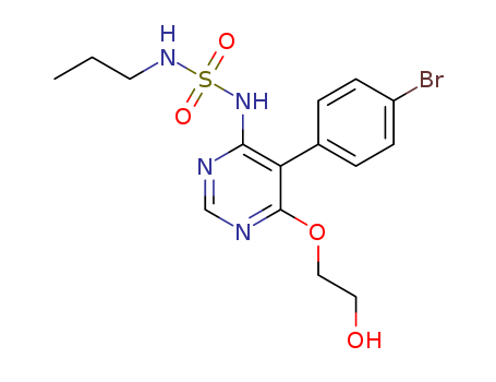 1393813-43-8,SulfaMide, N-[5-(4-broMophenyl)-6-(2-hydroxyethoxy)-4-pyriMidinyl]-N'-propyl-,SulfaMide, N-[5-(4-broMophenyl)-6-(2-hydroxyethoxy)-4-pyriMidinyl]-N'-propyl-;N-[5-(4-Bromophenyl)-6-(2-hydroxyethoxy)-4-pyrimidinyl]-N'-propylsulfamide;N-(5-(4-bromophenyl)-6-(2-hydroxyethoxy)pyrimidin-4-yl)propane-1-sulfamide