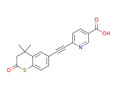 6-((4,4-dimethyl-2-oxothiochroman-6-yl)ethynyl)nicotinic acid