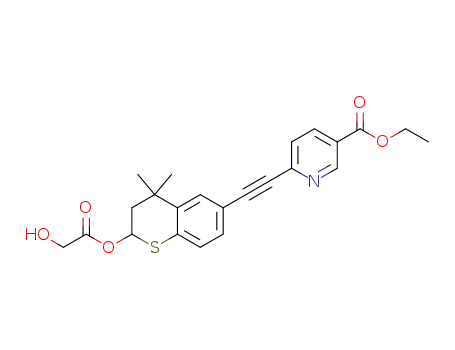 6-[2-(2-hydroxy-acetoxy)-4,4-dimethyl-thiochroman-6-ylethynyl]-nicotinic acid ethyl ester