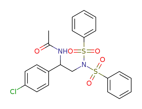 N-(1-(4-chlorophenyl)-2-(N-(phenylsulfonyl)phenylsulfonamido)ethyl)acetamide
