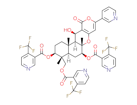 1,7,11-tri-deacetyl-1,7,11-tri-O-(4-trifluoromethyl-3-pyridylcarbonyl)pyripyropene A
