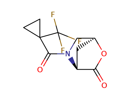 (1S,4S)-5-(1-trifluoromethyl-cyclopropanecarbonyl)-2-oxa-5-aza-bicyclo[2.2.1]heptan-3-one