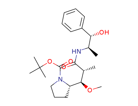 160800-65-7,(S)-tert-butyl 2-((1R,2R)-3-(((1S,2R)-1-hydroxy-1-phenylpropan-2-yl)amino)-1-methoxy-2-methyl-3-oxopropyl)pyrrolidine-1-carboxylate,