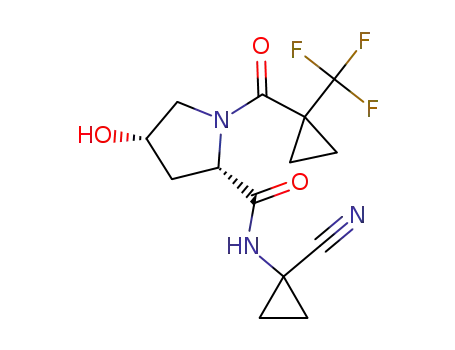(2S,4S)-4-hydroxy-1-(1-trifluoromethylcyclopropanecarbonyl)pyrrolidine-2-carboxylic acid (1-cyanocyclopropyl)amide