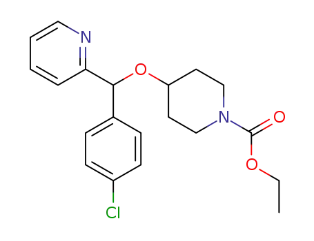 4-[(4-chlorophenyl)(2-pyridyl)methoxy]piperidine-1-carboxylic acid ethyl ester