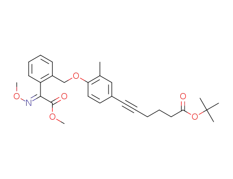 (E)-tert-butyl 6-(4-((2-(2-methoxy-1-(methoxyimino)-2-oxoethyl)benzyl)oxy)-3-methylphenyl)hex-5-ynoate