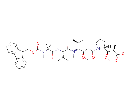 N-[(9H-fluoren-9-ylmethoxy)carbonyl]-N,2-dimethylalanyl-N-[(3R,4S,5S)-1-{(2S)-2-[(1R,2R)-2-carboxy-1-methoxypropyl]pyrrolidin-1-yl}-3-methoxy-5-methyl-1-oxoheptan-4-yl]-N-methyl-L-valinamide